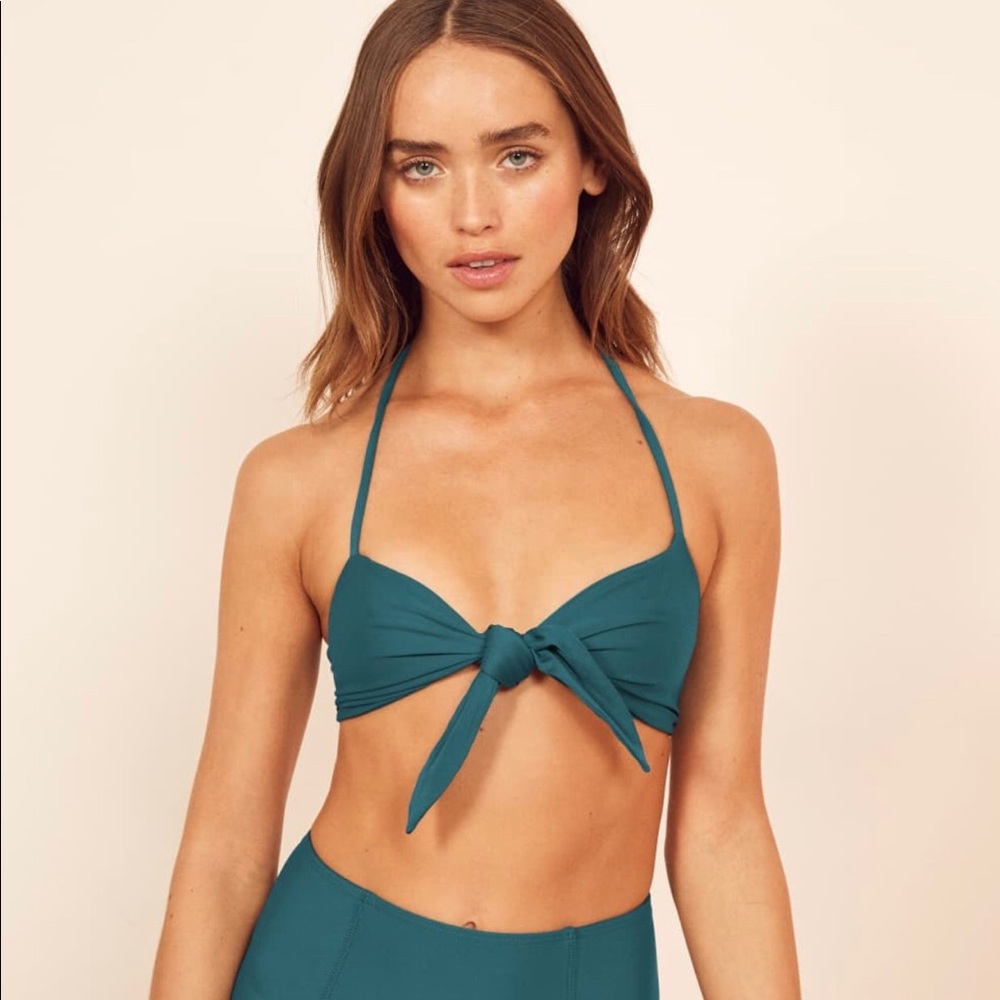 Reformation Hermosa Bikini Top and Havana Bottom